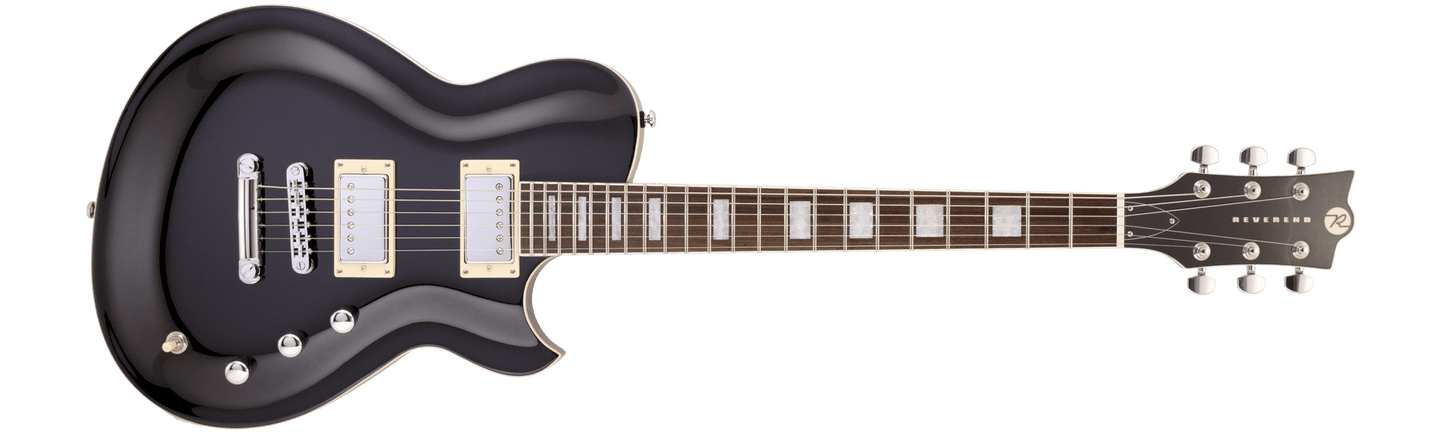 Reverend Roundhouse , Midnight Black, Electric Guitar