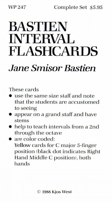 Interval Flashcards - Bastien